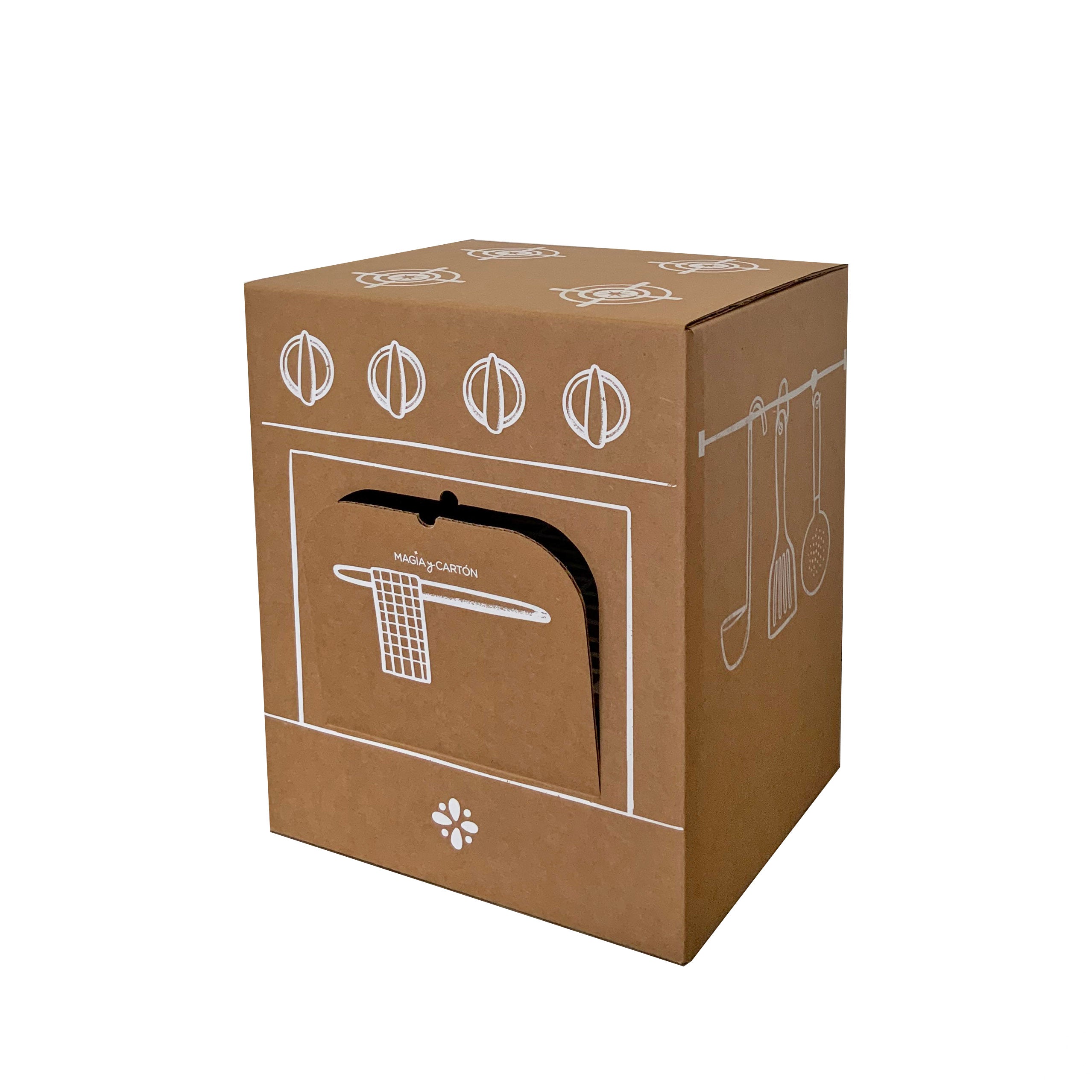 Caja Juguetes De Cartón Para Armar Y Pintar Cocina