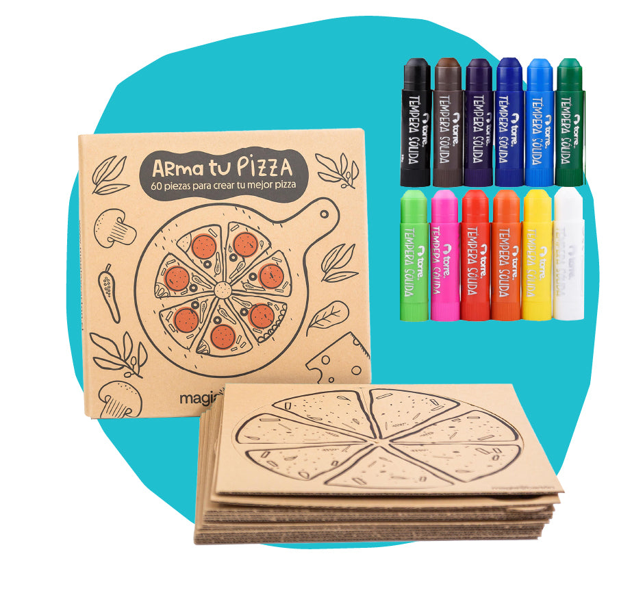Pack Arma tu Pizza + Temperas